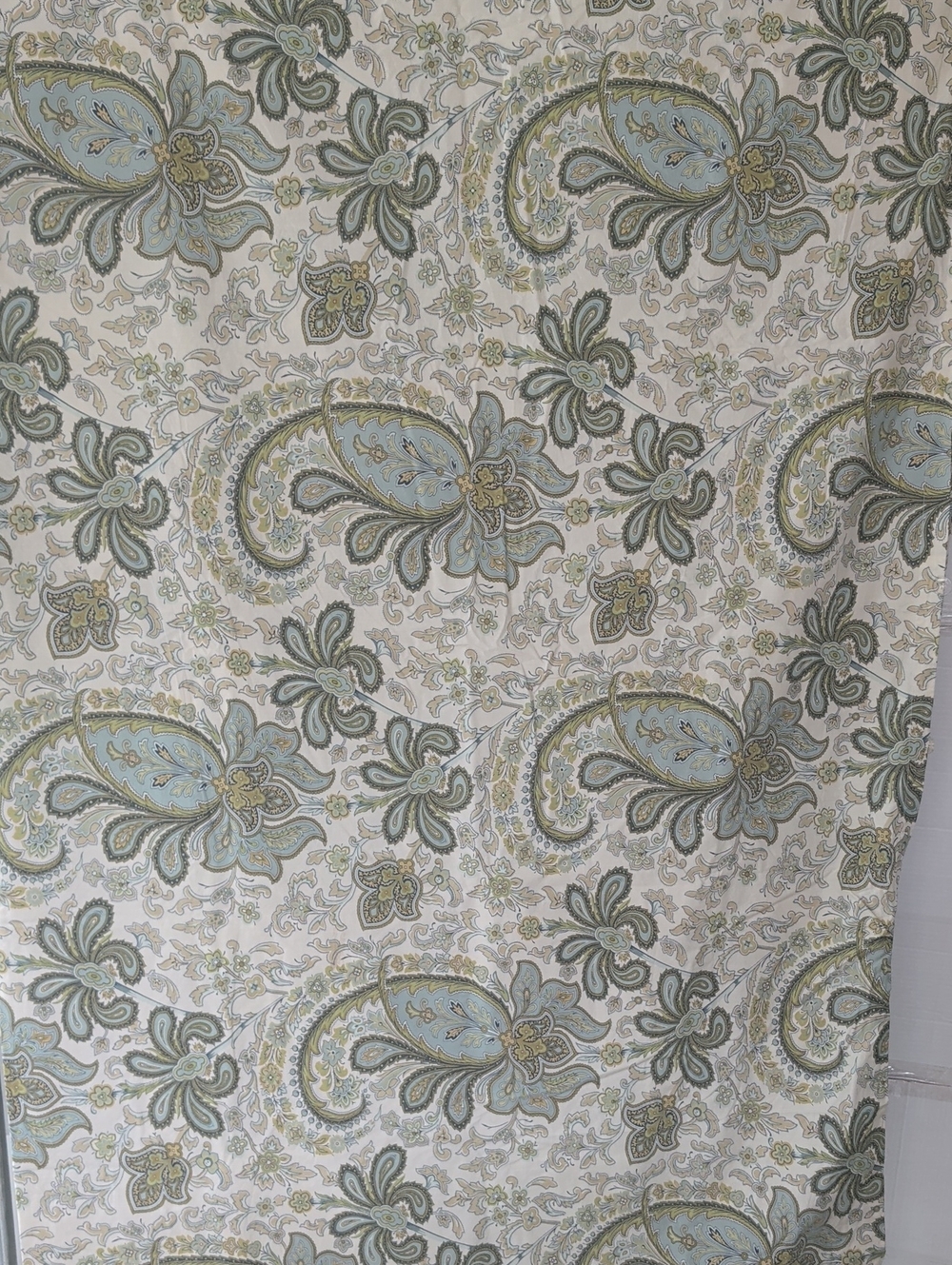 Pottery Barn Paisley Twin/ Queen Duvet Cover & Pillow Case Neutral Chic Luxury